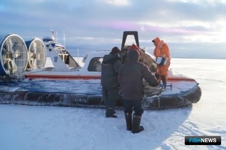 МЧС спасло рыбаков со льдины