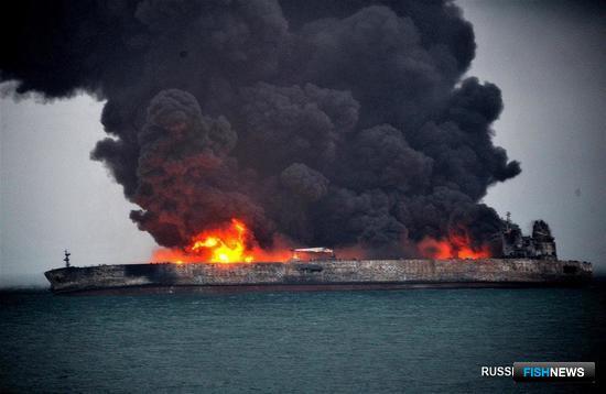 Гибель иранского танкера может ударить по рыбакам Китая