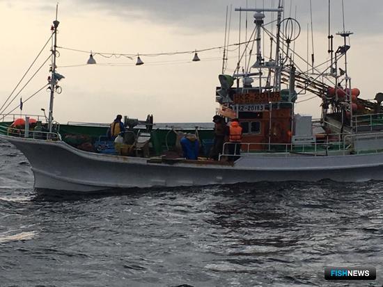 Японских рыбаков оштрафовали и отпустили