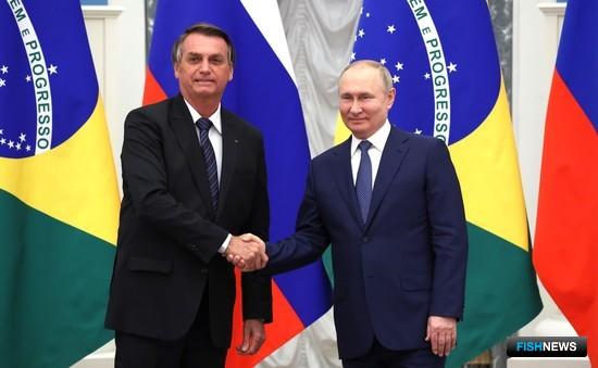 Главы России и Бразилии подчеркнули важность рыбной торговли