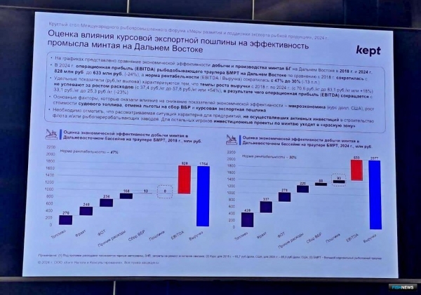 Экспортеры минтая ожидают господдержки